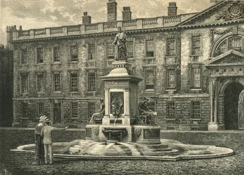 Der Brunnen, Kings College, Cambridge, spätes 19. Jahrhundert