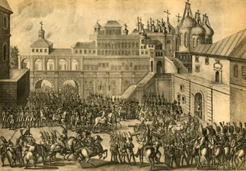 Die Franzosen betreten die Stadt Moskau, September 1812, 1921