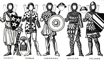 Die Galerie der britischen Kostüme: Kleid aus der Regierungszeit von Edward I., um 1934