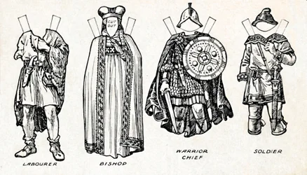 Die Galerie der britischen Kostüme: Wie die Menschen in anglo-sächsischer Zeit gekleidet waren