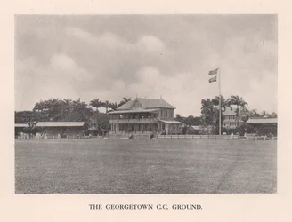 Der Georgetown Cricket Club Ground, Britisch-Guayana
