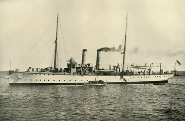 Das deutsche Kanonenboot Panther, 1919