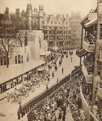 Die goldene Kutsche verlässt die Abtei, 12. Mai 1937