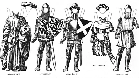 Die Große Galerie der historischen Kostüme: Wie sich die Menschen zur Zeit Heinrichs IV. kleideten, ca. 1934