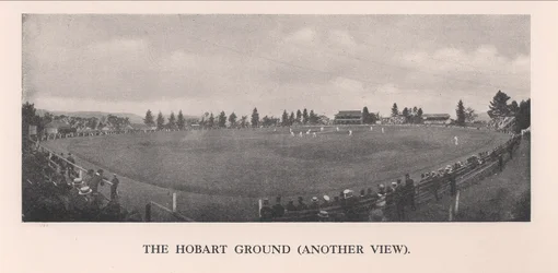 Der Hobart Cricket Ground, Tasmanien, Australien, 1912