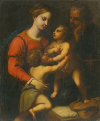 Die Heilige Familie mit Johannes dem Täufer