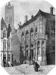 Das Rathaus, Gent, 19. Jahrhundert