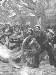 Der Aufstand unter Arabi Pascha, 1882: Die Matrosen räumen die Straßen..., 1901