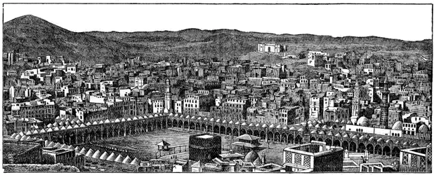 Die Kaaba, Masjid al-Haram Moschee, Mekka, 1877