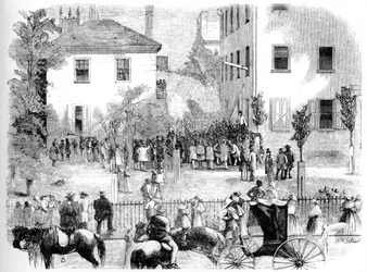 Der Lynchmord in Kentucky, um 1860