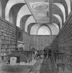 Die Königliche Bibliothek, Buckingham House, Westminster, London, 1775