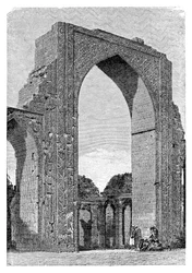 Die Kutal-Moschee, Bezirk Delhi, Indien, 1895