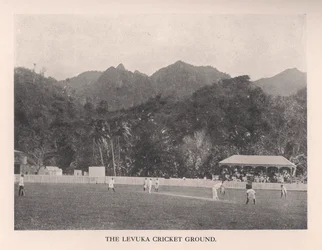 Der Levuka Cricket Ground, Fidschi, 1912