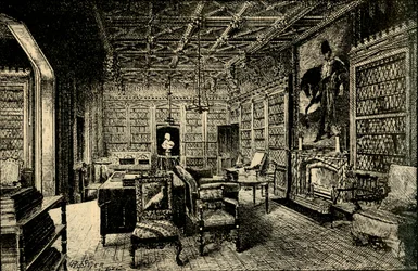 Die Bibliothek in Abbotsford