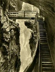 Die Liechtensteinklamm, Österreich, ca. 1935