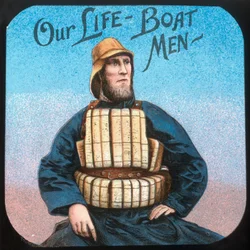 Die Rettungsbootmänner, um 1900