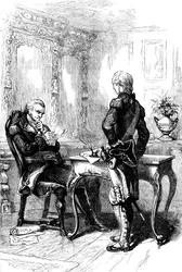 Der Marquis de Lafayette mit George Washington, ca. 1775-1781, ca. 1880