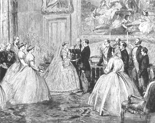 Die Hochzeit von Prinzessin Alice mit Prinz Ludwig von Hessen