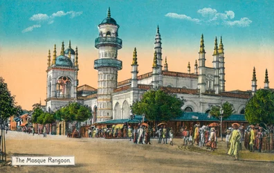 Die Moschee Rangoon, ca. 1888