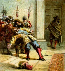 Die Ermordung Buckinghams, 1628, um 1850