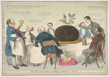 Das neue Parlamentspudding oder John Bulls Leckerbissen (ca. 1832)