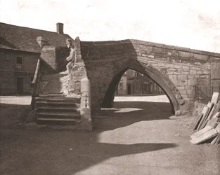 Die alte Brücke in Croyland, Lincolnshire, 1894