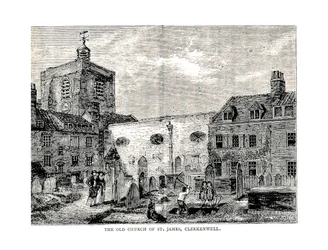 Die alte Kirche von St. James, 1878