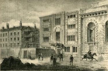 Das alte Postamt in der Lombard Street, um 1800, ca. 1872