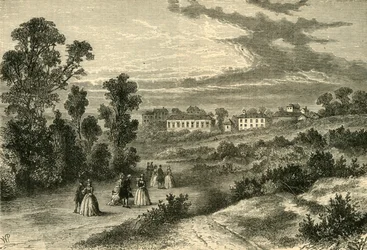 Der alte Brunnenweg, Hampstead, um 1750