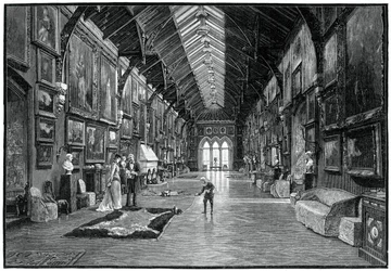Die Bildergalerie, Kilkenny Castle, 19. Jahrhundert