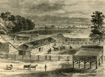 Der Hinrichtungsplatz, Tyburn, 1790