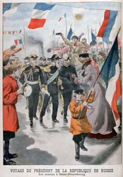 Der Präsident der Republik Frankreich besucht St. Petersburg, Russland, 1902