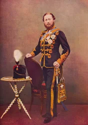 Der Prinz von Wales als Oberst der 10. Husaren, um 1865, 1910