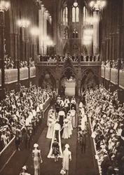 Die Prozession in die Abtei, 1937