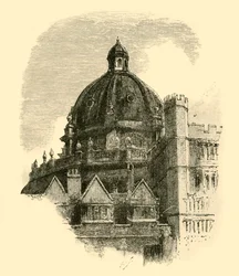 Die Radcliffe-Bibliothek, vom Quadrangle von Brasenose, 1898