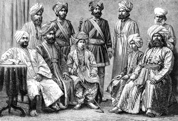 Der Raja von Bahawalpur und sein Hof, 1895