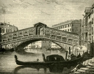 Die Rialto-Brücke, Venedig, 1890