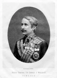 Der ehrenwerte Garnet Joseph Wolseley, britischer Feldmarschall, 1880