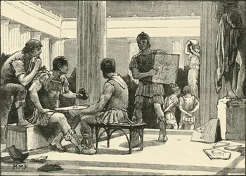 Die Römer in Korinth, 1890
