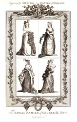 Die königliche Familie von George III, veröffentlicht von Alexander Hogg am 18. Januar 1794 (Platte 2)