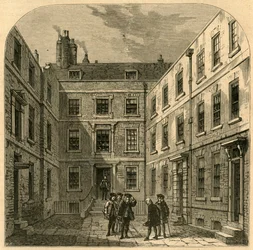 Das Haus der Royal Society in Crane Court, 1897