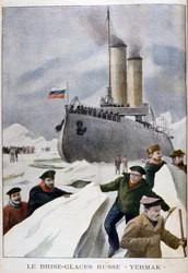 Der russische Eisbrecher Yermak, 1902