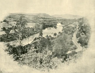 Die Straße zu den Lachsweihern, 1901