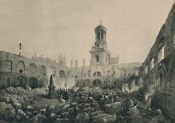 Die zweite Royal Exchange nach dem Brand 1838, 1928