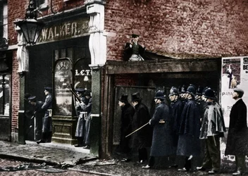 Die Belagerung der Sidney Street, Whitechapel, London