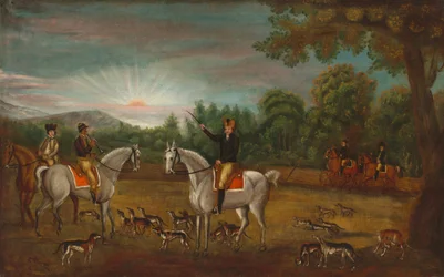 Der Beginn der Jagd, um 1800