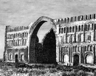 Der Taq-i Kisra, Ktesiphon, Irak, 19. Jahrhundert