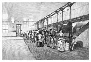 Die Telefonzentrale, Melbourne, Victoria, Australien, 1886