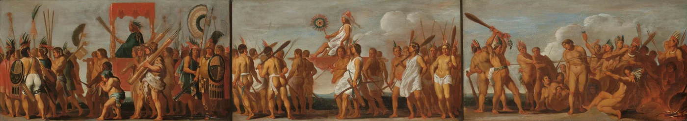Die Behandlung von Kriegsgefangenen durch die Tupinambás, ca. 1630