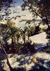 Die Victoriafälle in Südrhodesien, ca. 1948